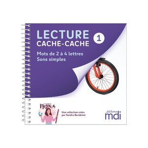 Lecture cache-cache - Livre 1 - Sons simples 3 à 4 lettres