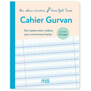 Mes cahiers d'écriture - Cahier Gurvan 2,5 mm