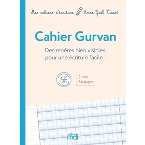 Mes cahiers d'écriture - Cahier Gurvan 2 mm