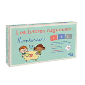 Coffret - Les lettres rugueuses Montessori