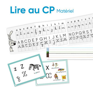 Lire au CP Lire au CP avec Fil et Lulu - Matériel : 54 planches repères + lignage + frise alphabet