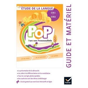 POP - Guide pédagogique + accès numérique - Etude de la langue Cycle 2 Ed. 2022
