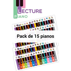 Pack de pianos en carton (15 ex)