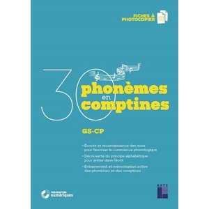 30 phonèmes en 30 comptines (+ CD audio) - GS - CP