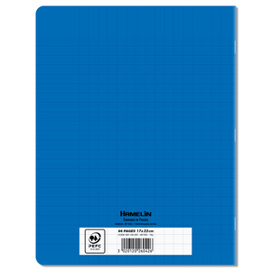 CAHIER PP BLEU 17X22 96P SÉYÈS 70G PIQURE