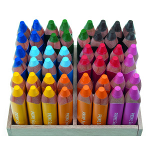 EDU3 PRIME SUPER JUMBO BOÎTE 48 CRAYONS COULEURS ASSORTIS