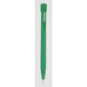 STYLO BILLE RETRACTABLE VERT POINTE MOY. GRIP