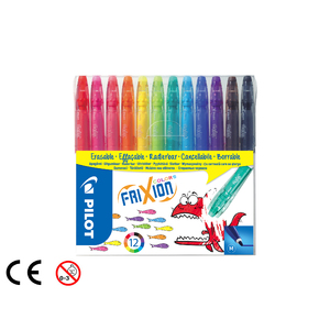 PILOT FRIXION COLORS POCHETTE 12 FEUTRES EFFAÇABLES ASSORTIES