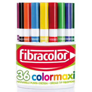 COLORMAXI BARIL 36 FEUTRES COLORIS ASSORTIS