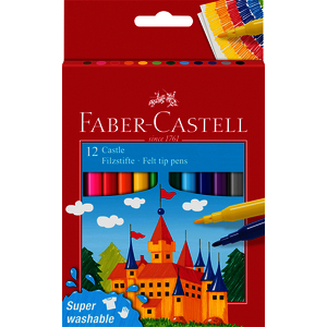 CASTLE 12 FEUTRES ULTRA LAVABLE COLORIS ASSORTIS