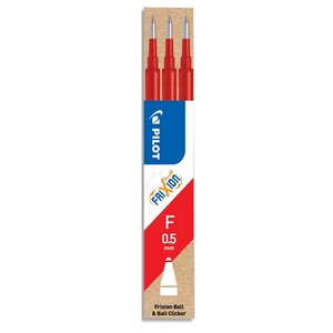 FRIXION BALL FINE 3 RECHARGES ROUGE