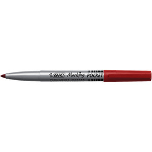 MARQUEUR PERMANENT ROUGE BIC MARKING 1445 POCKET