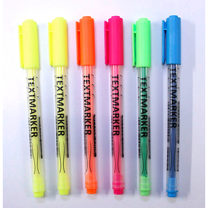 TEXTMARKER 6 SURLIGNEURS COLORIS ASSORTIS