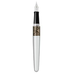 COFFRET STYLO PLUME PYTHON ARGENT MR WILDNESS