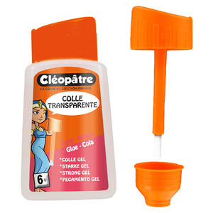 CLÉOPATRE COLLE TRANSPARENTE FLACON 80G