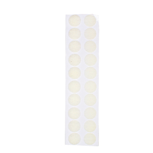 20 PASTILLES TYPE VELCRO BLANCHE Ø20MM