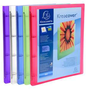 KRÉACOVER MINI-CLASSEUR PERSONNALISABLE A4 D20 COLORIS ASSORTIS