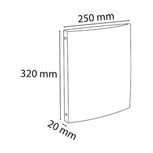 CLASSEUR PP 32X25 D20 BLANC