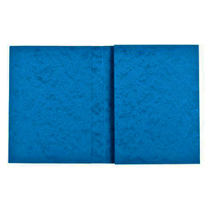1 PROTEGE-CAHIER CARTON 24X32 2 RABATS 265GR  BLEU