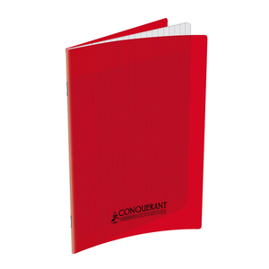 CAHIER PP ROUGE 17X22 60P SÉYÈS 90G PIQURE