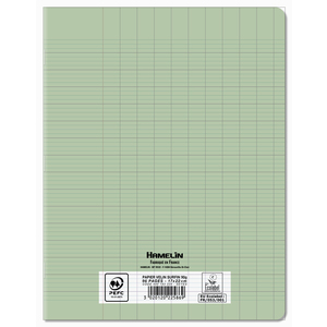 CAHIER PP 17X22 96P SÉYÈS VERT PASTEL