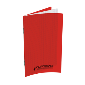 CARNET PIQURE PP ROUGE 9X14 96P 5X5 90G