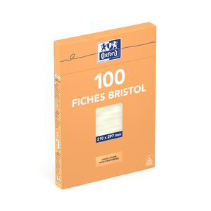 FICHES 210X297 BRISTOL UNI JAUNE