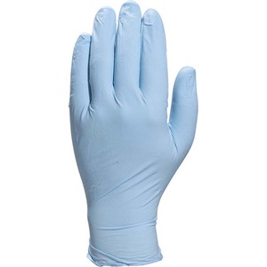 100 GANTS JETABLES NITRILES POUDRÉ TAILLE S