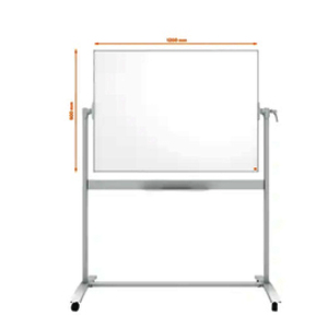 1 TABLEAU BLANC MOBILE CLASSIC ACIER LAQUE NANO CLEAN 120 X 90 CM