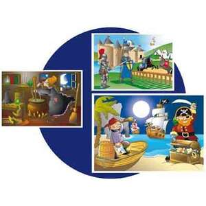 AVENTURES LOT DE 3 PUZZLES SOFT