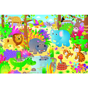 LA JUNGLE PUZZLE GÉANT GALT 30 P