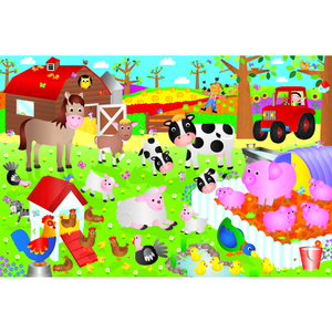 LA FERME PUZZLE GÉANT GALT 30 P