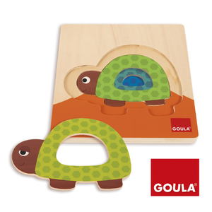 PUZZLE GIGOGNE LA TORTUE - 3 PIECES GOULA