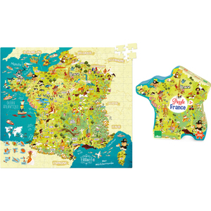 CARTE DES MERVEILLES FRANCE  PUZZLE 300 P