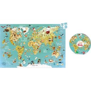 CARTE DU MONDE FANTASTIQUE - PUZZLE 500 PIECES