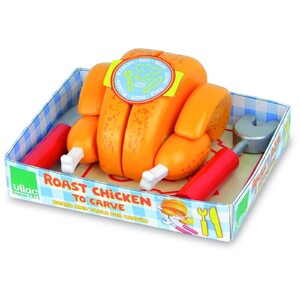 LE POULET ROTI A DECOUPER EN BOIS