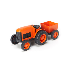 TRACTEUR + REMORQUE GREEN TOYS 30 CM