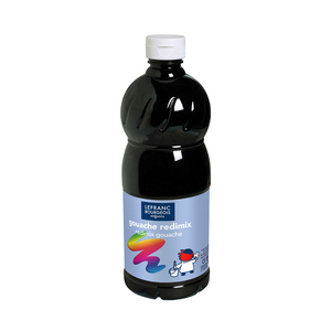 LEFRANC FLACON GOUACHE 1L NOIR