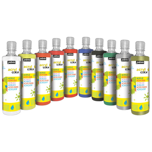 LOT 10 FLACONS 500ML FETES ACRYLCOLOR