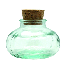 MINI-CALEBASSE VERRE 6CM + BOUCHON LIÈGE