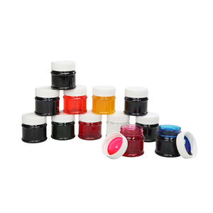 VERNIS VITRAIL À L'EAU 12 FLACONS 50ML COLORIS ASSORTIS