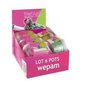 LOT DE 6 POTS WEPAM  ASSORTIS 145GR