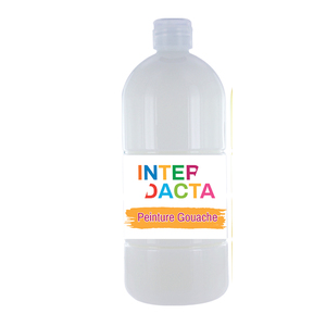 FLACON GOUACHE 1L COLORIS BLANC