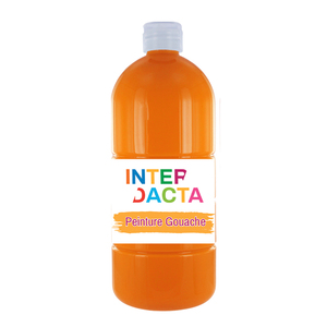 FLACON GOUACHE 1L COLORIS ORANGE