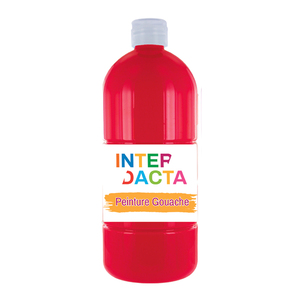 FLACON GOUACHE 1L COLORIS ROUGE VIF