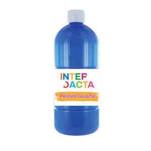 FLACON GOUACHE 1L COLORIS CYAN