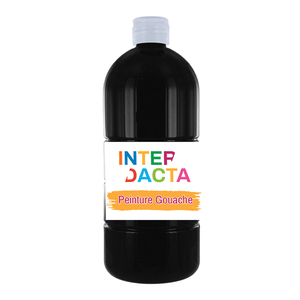 FLACON GOUACHE 1L COLORIS NOIR