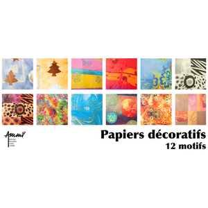 PAPIERS DECOS LOT 96 FS - (8X12 MODELES DIFF.)