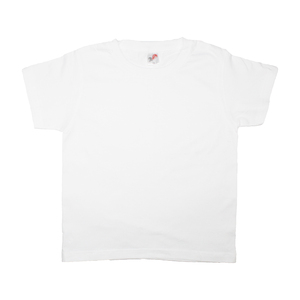 T-SHIRT EN COTON BLANC POUR ENFANT 100G / M2. TAILLE 6ANS