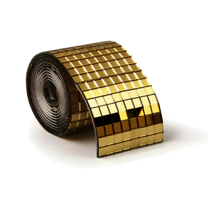 MIROIR ADHESIF FACETTE OR 5 MM